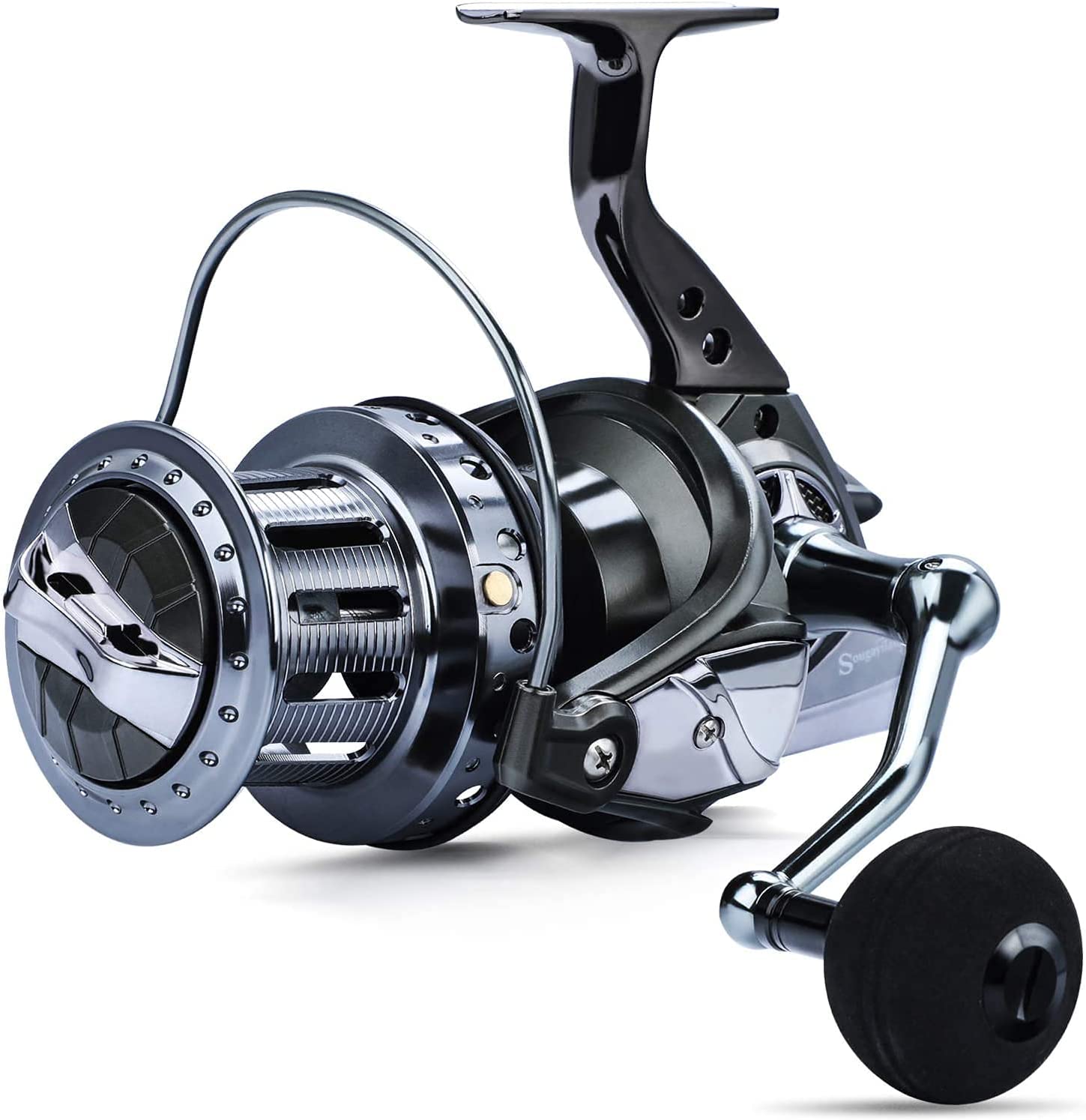 Sougayilang Spinning Reels 10000 Series Surf Fishing Reels,10+1 Stainless BB Ultra Smooth Powerful with CNC Aluminum Spo